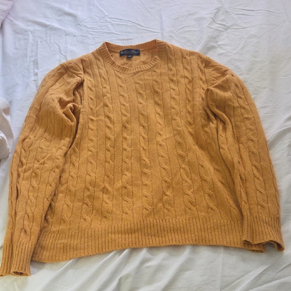 Brooks Brothers Other - Brooks Brothers Men's Crewneck Sweater in Warm Mustard